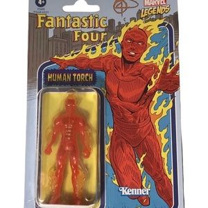 Kenner Hasbro Marvel Legends Human Torch Retro Brand New In Package